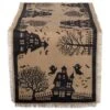 DIIĀ® 108" Haunted House Burlap Table Runner 12 DIIĀ® 108" Haunted House Burlap Table Runner -Halloween Decor Shop D666485S 1