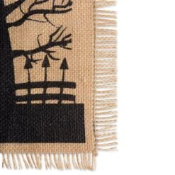 DII® 108" Haunted House Burlap Table Runner 9 DII® 108" Haunted House Burlap Table Runner -Halloween Decor Shop D666485S 3