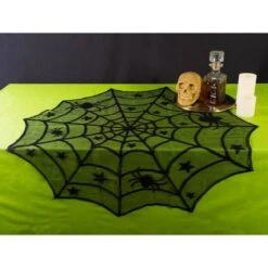 DII® 40" Halloween Lace Table Topper 8 DII® 40" Halloween Lace Table Topper -Halloween Decor Shop D666796S 2