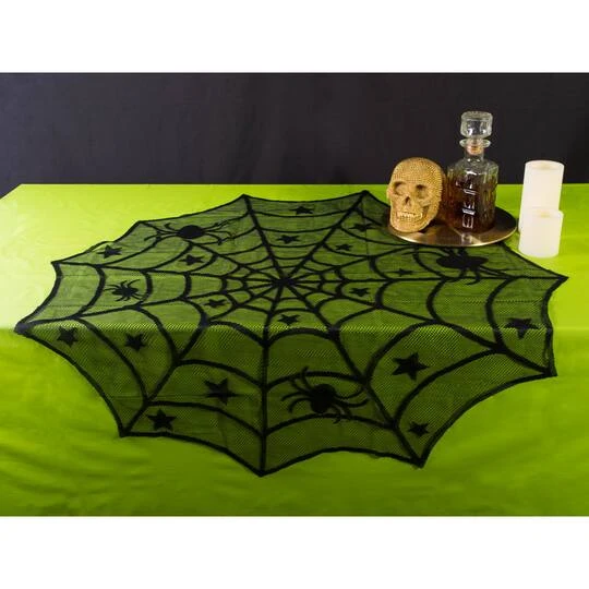 DII® 40" Halloween Lace Table Topper 3 DII® 40" Halloween Lace Table Topper - Image 3