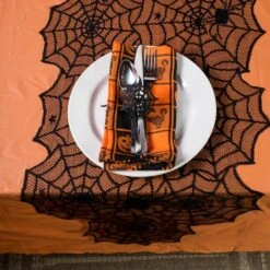 DII® 72" Halloween Lace Table Runner 10 DII® 72" Halloween Lace Table Runner -Halloween Decor Shop D666799S 4