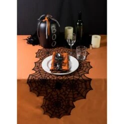 DII® 72" Halloween Lace Table Runner 8 DII® 72" Halloween Lace Table Runner -Halloween Decor Shop D666799S 5
