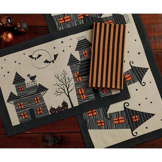 DII® 72" Haunted House Jute Table Runner 5 DII® 72" Haunted House Jute Table Runner - Image 5