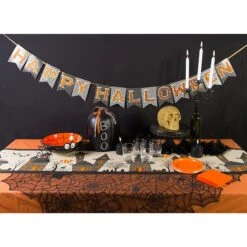 DII® 72" Haunted House Jute Table Runner 11 DII® 72" Haunted House Jute Table Runner -Halloween Decor Shop D666803S 5