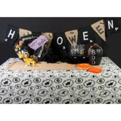 DII® 70" Halloween Portrait Tablecloth 8 DII® 70" Halloween Portrait Tablecloth -Halloween Decor Shop D666809S 2