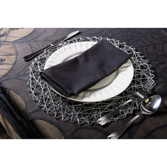 DII® 72" Happy Halloween Lace Tablecloth 4 DII® 72" Happy Halloween Lace Tablecloth - Image 4