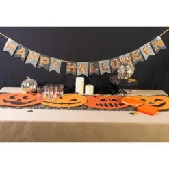 DII® Jack-O-Lantern Table Runner And Placemat Set -Halloween Decor Shop D666814S 4