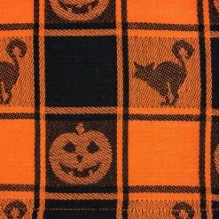 DII® 72" Halloween Woven Check Table Runner -Halloween Decor Shop D666830S 4