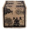 DII® 74" Haunted House Burlap Table Runner 9 DII® 74" Haunted House Burlap Table Runner -Halloween Decor Shop D666859S 1