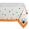 DII® 52" Black Stars Print Tablecloth -Halloween Decor Shop D666860S 1