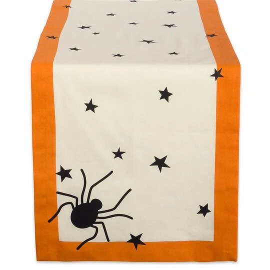 DII® 72" Black Stars Print Table Runner 2 DII® 72" Black Stars Print Table Runner - Image 2