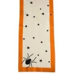 DII® 72" Black Stars Print Table Runner 8 DII® 72" Black Stars Print Table Runner -Halloween Decor Shop D666861S 2