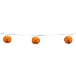 Northlight 10ct. Orange Jack-O-Lantern Paper Lantern Halloween Lights 8 Northlight 10ct. Orange Jack-O-Lantern Paper Lantern Halloween Lights -Halloween Decor Shop D668584S 3