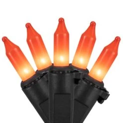 Northlight 100ct. Orange Mini Halloween Light Set
