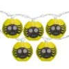 Northlight 10ct. Yellow & Black Spider Paper Lantern Halloween Lights