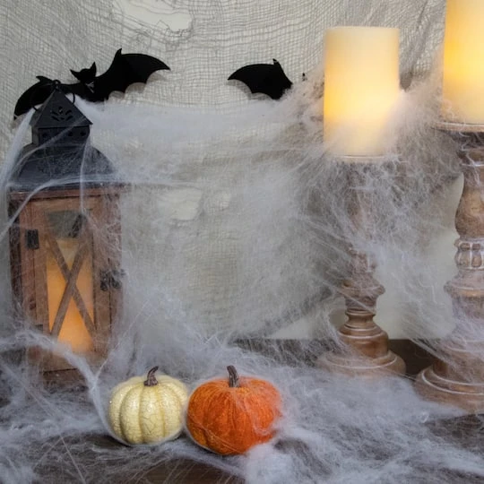 Northlight White Stretchable Spider Web Halloween Decoration 3 Northlight White Stretchable Spider Web Halloween Decoration - Image 3