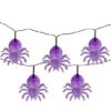 Northlight 10ct. Purple LED Spider Halloween Lights 12 Northlight 10ct. Purple LED Spider Halloween Lights -Halloween Decor Shop D668608S 1