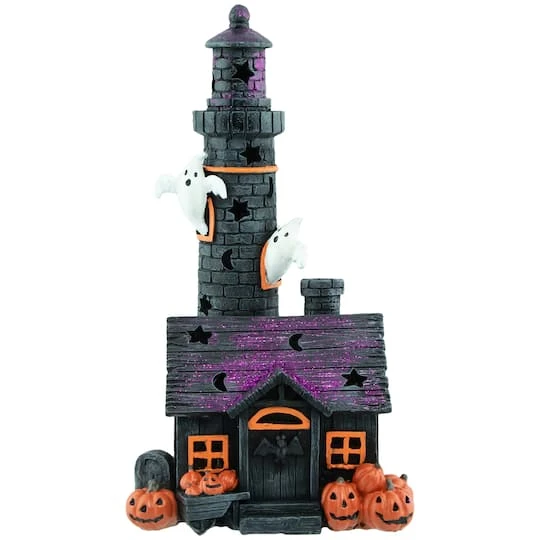 Northlight 12" LED Lighted Haunted House Halloween Decoration 1 Northlight 12" LED Lighted Haunted House Halloween Decoration