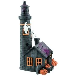 Northlight 12" LED Lighted Haunted House Halloween Decoration 10 Northlight 12" LED Lighted Haunted House Halloween Decoration -Halloween Decor Shop D668612S 4