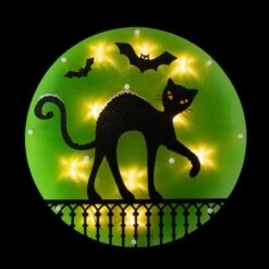 Northlight Lighted Black Cat Halloween Window Silhouette -Halloween Decor Shop D668621S 3