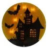 Northlight Lighted Haunted House Halloween Window Silhouette