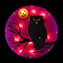 Northlight Lighted Owl Halloween Window Silhouette -Halloween Decor Shop D668628S 3