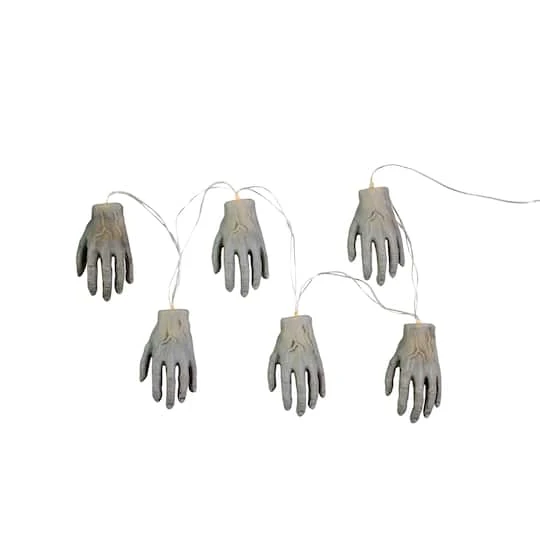 Northlight 6ct. Skeleton Hands Halloween Light Set 2 Northlight 6ct. Skeleton Hands Halloween Light Set - Image 2