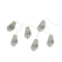 Northlight 6ct. Skeleton Hands Halloween Light Set 7 Northlight 6ct. Skeleton Hands Halloween Light Set -Halloween Decor Shop D668631S 3