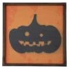 Northlight 15.75" Black Jack O Lantern Silhouette Halloween Wall Hanging