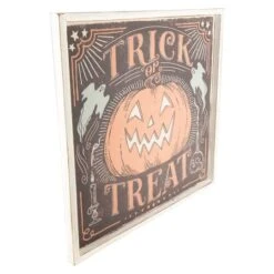 Northlight 18.75" Trick Or Treat Jack O Lantern Halloween Wall Sign 9 Northlight 18.75" Trick Or Treat Jack O Lantern Halloween Wall Sign -Halloween Decor Shop D668641S 3