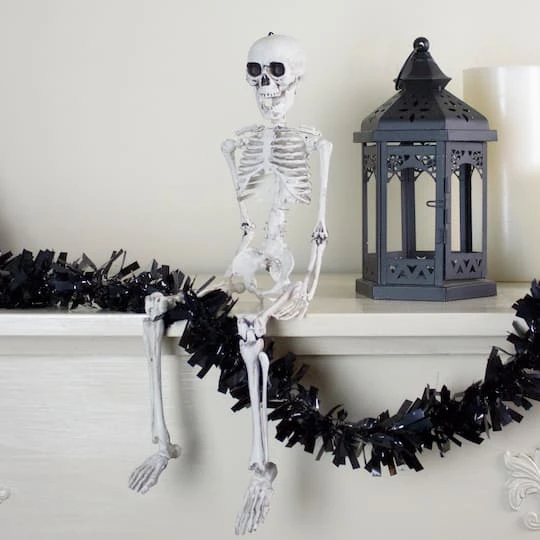 Northlight 20" Jointed Skeleton Hanging Halloween Decoration 5 Northlight 20" Jointed Skeleton Hanging Halloween Decoration - Image 5