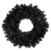 Northlight 24" Black Unlit Colorado Spruce Artificial Halloween Wreath -Halloween Decor Shop D668645S 1