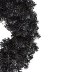 Northlight 24" Black Unlit Colorado Spruce Artificial Halloween Wreath 5 Northlight 24" Black Unlit Colorado Spruce Artificial Halloween Wreath -Halloween Decor Shop D668645S 2