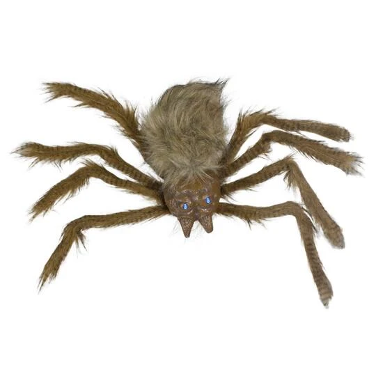 Northlight 24" Brown Spider With LED Eyes Halloween Decoration 2 Northlight 24" Brown Spider With LED Eyes Halloween Decoration - Image 2
