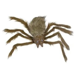 Northlight 24" Brown Spider With LED Eyes Halloween Decoration
