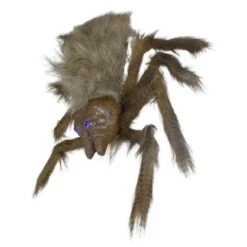 Northlight 24" Brown Spider With LED Eyes Halloween Decoration 10 Northlight 24" Brown Spider With LED Eyes Halloween Decoration -Halloween Decor Shop D668646S 4