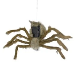 Northlight 24" Brown Spider With LED Eyes Halloween Decoration 11 Northlight 24" Brown Spider With LED Eyes Halloween Decoration -Halloween Decor Shop D668646S 5