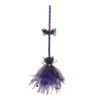 Northlight 29" Purple & Black Striped Animated Witches Halloween Broom With Bat Accents 7 Northlight 29" Purple & Black Striped Animated Witches Halloween Broom With Bat Accents -Halloween Decor Shop D668648S 1