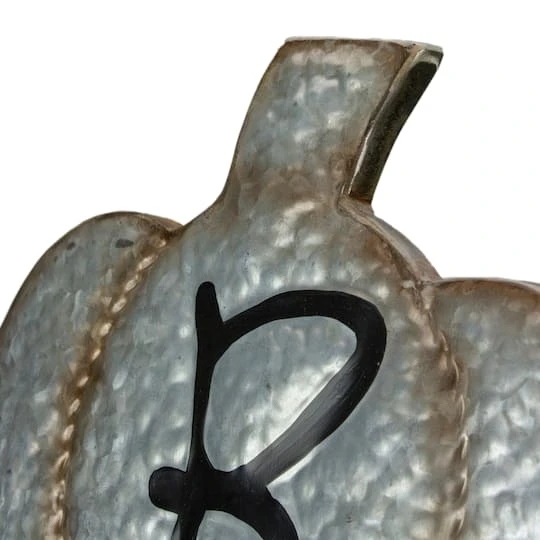 Northlight 28' Silver & Brown Metal Pumpkin Halloween Decoration 4 Northlight 28' Silver & Brown Metal Pumpkin Halloween Decoration - Image 4