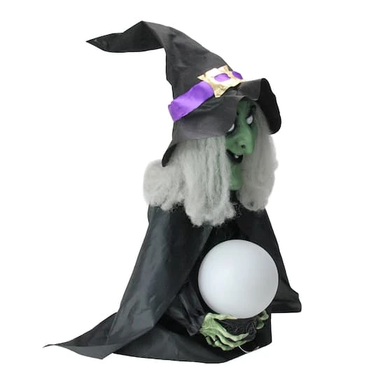 Northlight 26" Lighted Fortune Telling Witch Halloween Decoration 3 Northlight 26" Lighted Fortune Telling Witch Halloween Decoration - Image 3