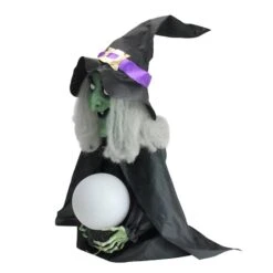 Northlight 26" Lighted Fortune Telling Witch Halloween Decoration 7 Northlight 26" Lighted Fortune Telling Witch Halloween Decoration -Halloween Decor Shop D668650S 3