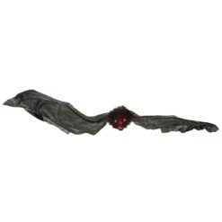 Northlight 30" Hanging Bat With Lighted Red Eyes Halloween Decoration