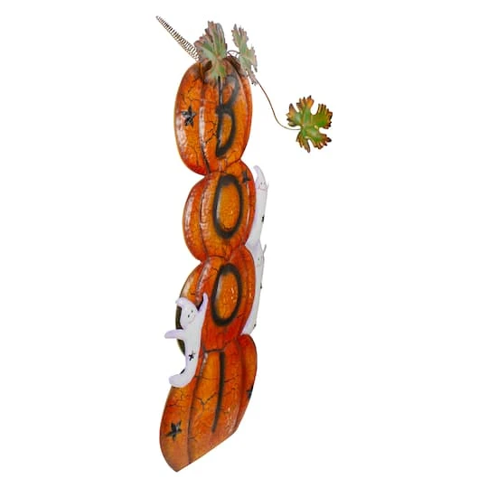 Northlight 33" Orange & Black Stacked Pumpkins Outdoor Halloween Decoration 3 Northlight 33" Orange & Black Stacked Pumpkins Outdoor Halloween Decoration - Image 3