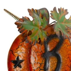 Northlight 33" Orange & Black Stacked Pumpkins Outdoor Halloween Decoration 9 Northlight 33" Orange & Black Stacked Pumpkins Outdoor Halloween Decoration -Halloween Decor Shop D668657S 4