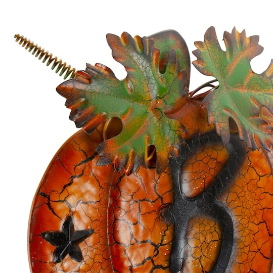 Northlight 33" Orange & Black Stacked Pumpkins Outdoor Halloween Decoration 5 Northlight 33" Orange & Black Stacked Pumpkins Outdoor Halloween Decoration - Image 5