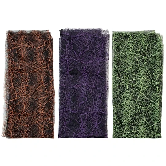Northlight 6ft. Purple, Orange & Green Spiderweb Halloween Decorations 3 Northlight 6ft. Purple, Orange & Green Spiderweb Halloween Decorations - Image 3
