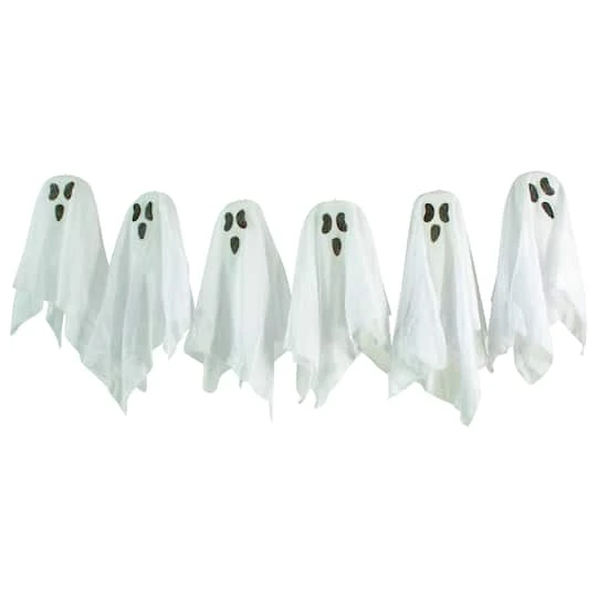 Northlight 6-Piece Ghost Family Halloween Porch Display Decoration Set 5 Northlight 6-Piece Ghost Family Halloween Porch Display Decoration Set - Image 5