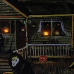 Northlight LED Lighted Creepy Haunted House Halloween Canvas Wall Art -Halloween Decor Shop D668679S 5