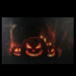 Northlight LED Lighted Jack-O-Lanterns In A Cemetery Halloween Canvas Wall Art 8 Northlight LED Lighted Jack-O-Lanterns In A Cemetery Halloween Canvas Wall Art -Halloween Decor Shop D668681S 3