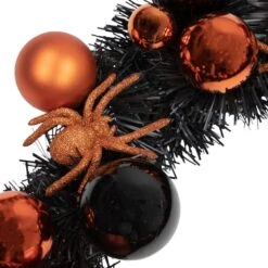 Northlight 18'' Unlit Orange Spiders And Ornaments Halloween Wreath 8 Northlight 18'' Unlit Orange Spiders And Ornaments Halloween Wreath -Halloween Decor Shop D668687S 3